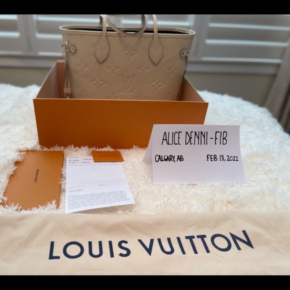 SOLD….. SOLD……LOUIS VUITTON NEVERFULL MM EMPREINTE EMBOSSED - Picture 6 of 11
